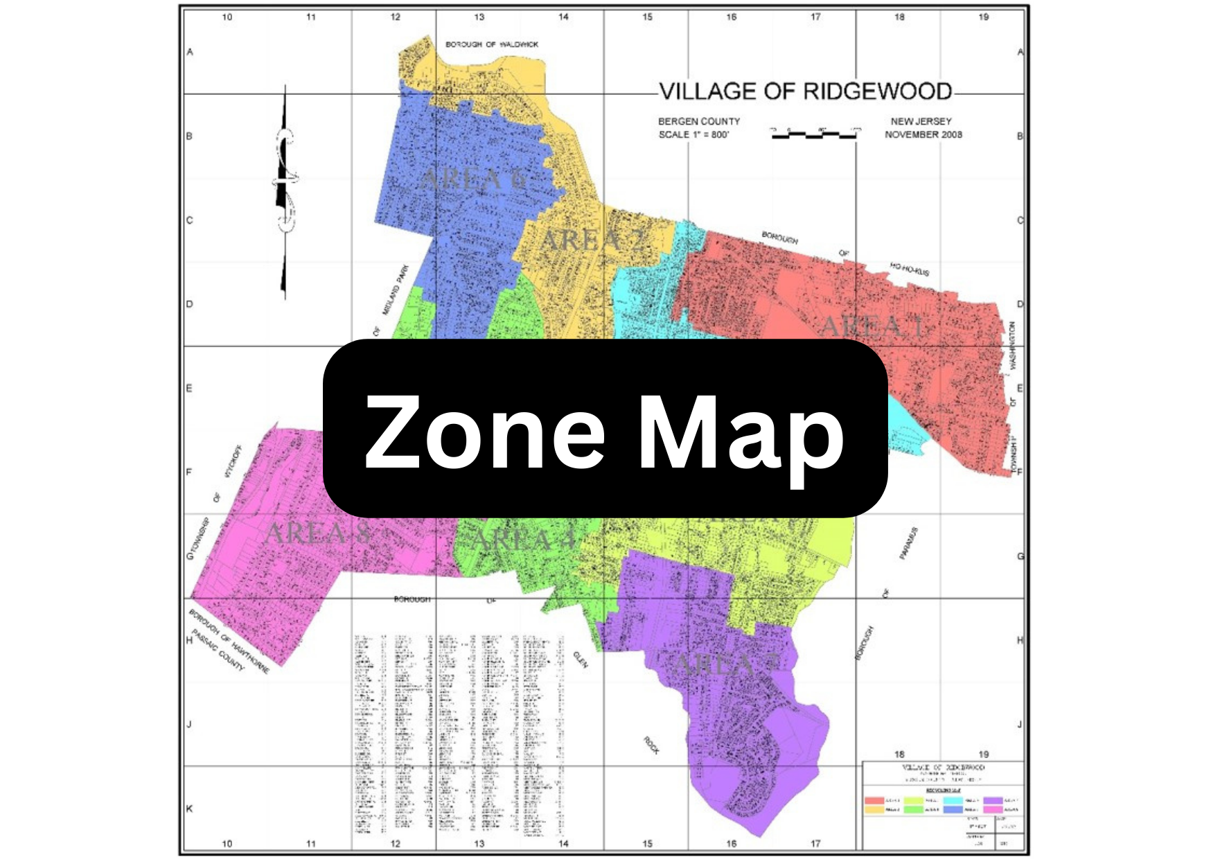 Recycling Zone Map